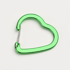 Wholesale Heart Shape Wire Gate Carabiner-Multiple Colors Available in Stock