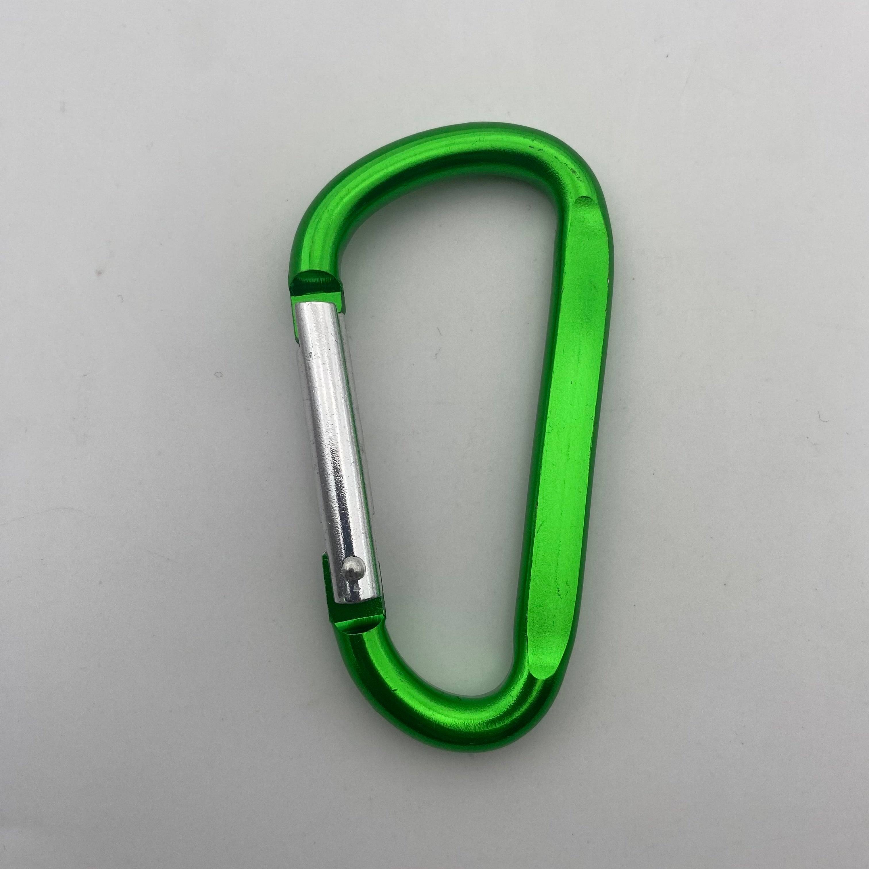 Shuokecrafts Flat D-Ring Aluminum Metal Steel Keychain Hook Karabiner Carabiner