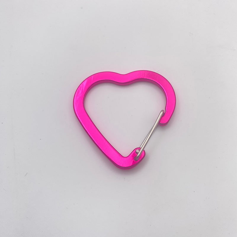 Wholesale Heart Shape Wire Gate Carabiner-Multiple Colors Available in Stock