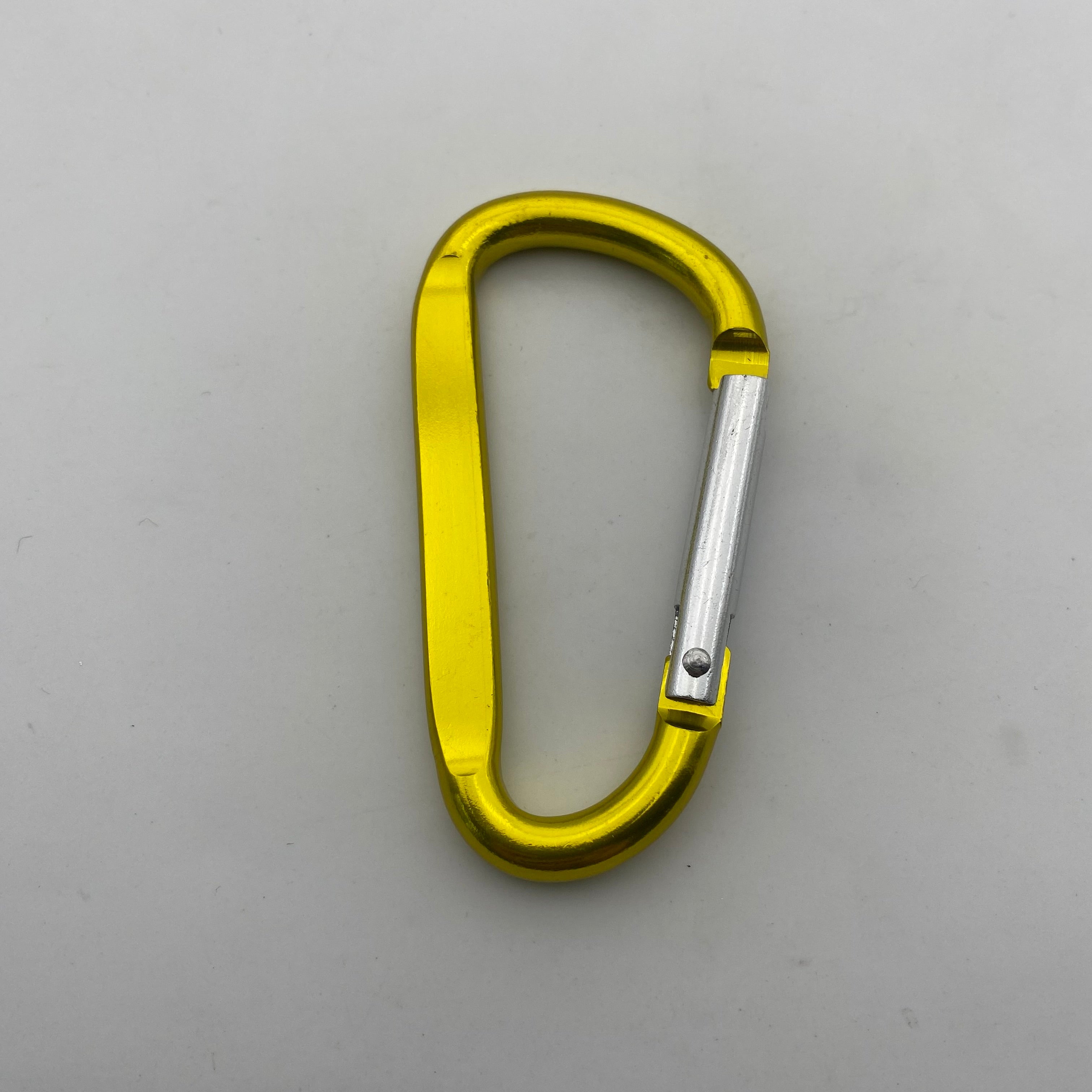 Shuokecrafts Flat D-Ring Aluminum Metal Steel Keychain Hook Karabiner Carabiner