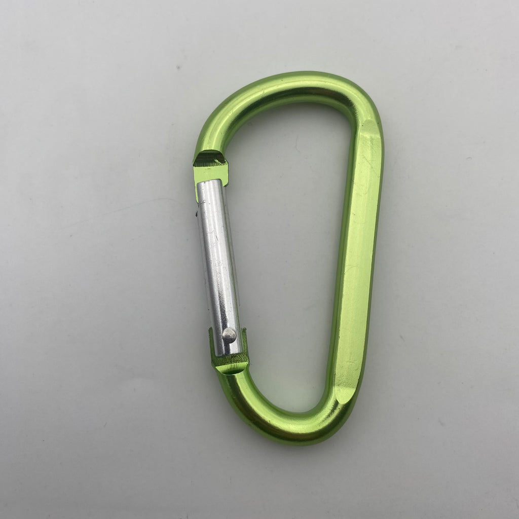 Shuokecrafts Flat D-Ring Aluminum Metal Steel Keychain Hook Karabiner Carabiner