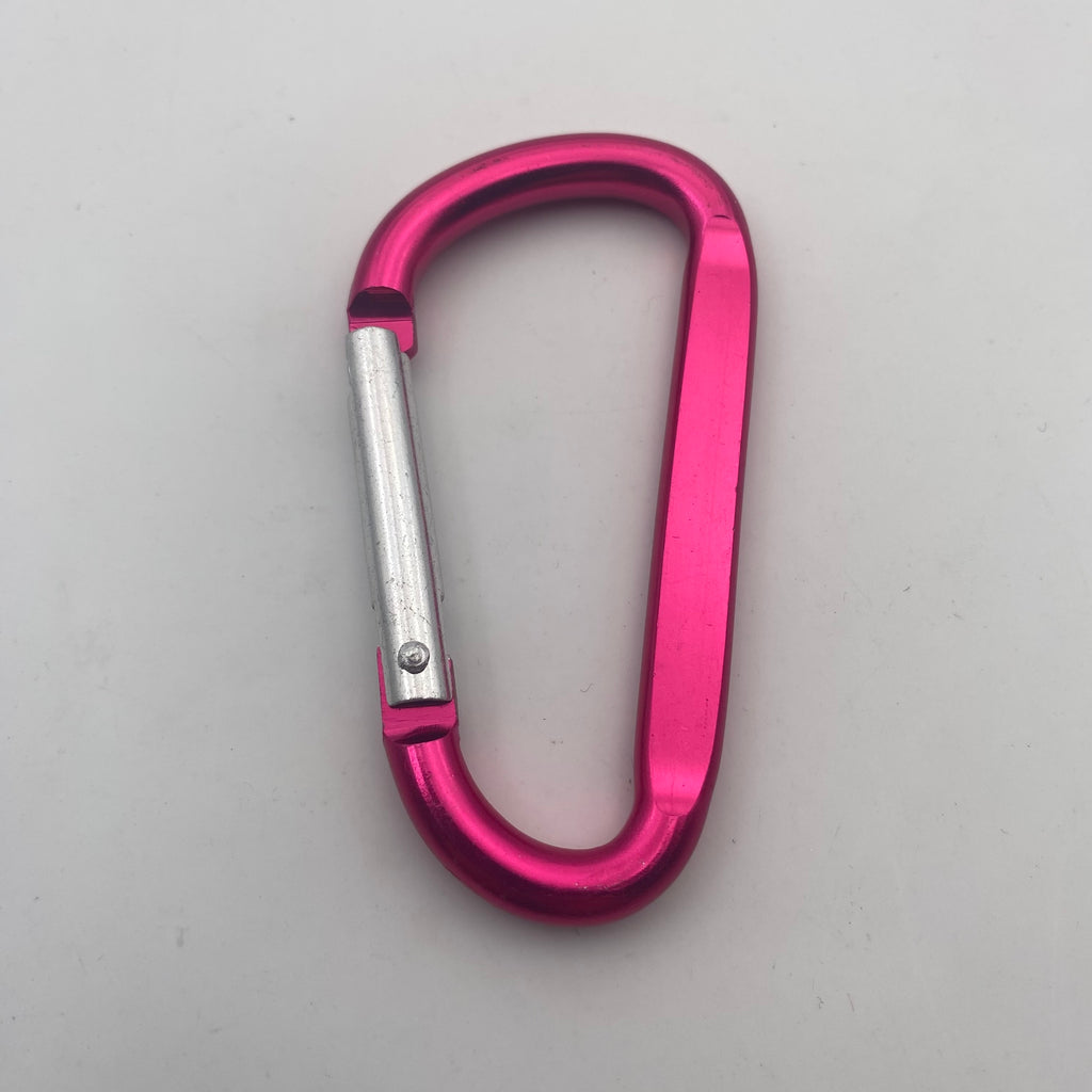 Shuokecrafts Flat D-Ring Aluminum Metal Steel Keychain Hook Karabiner Carabiner