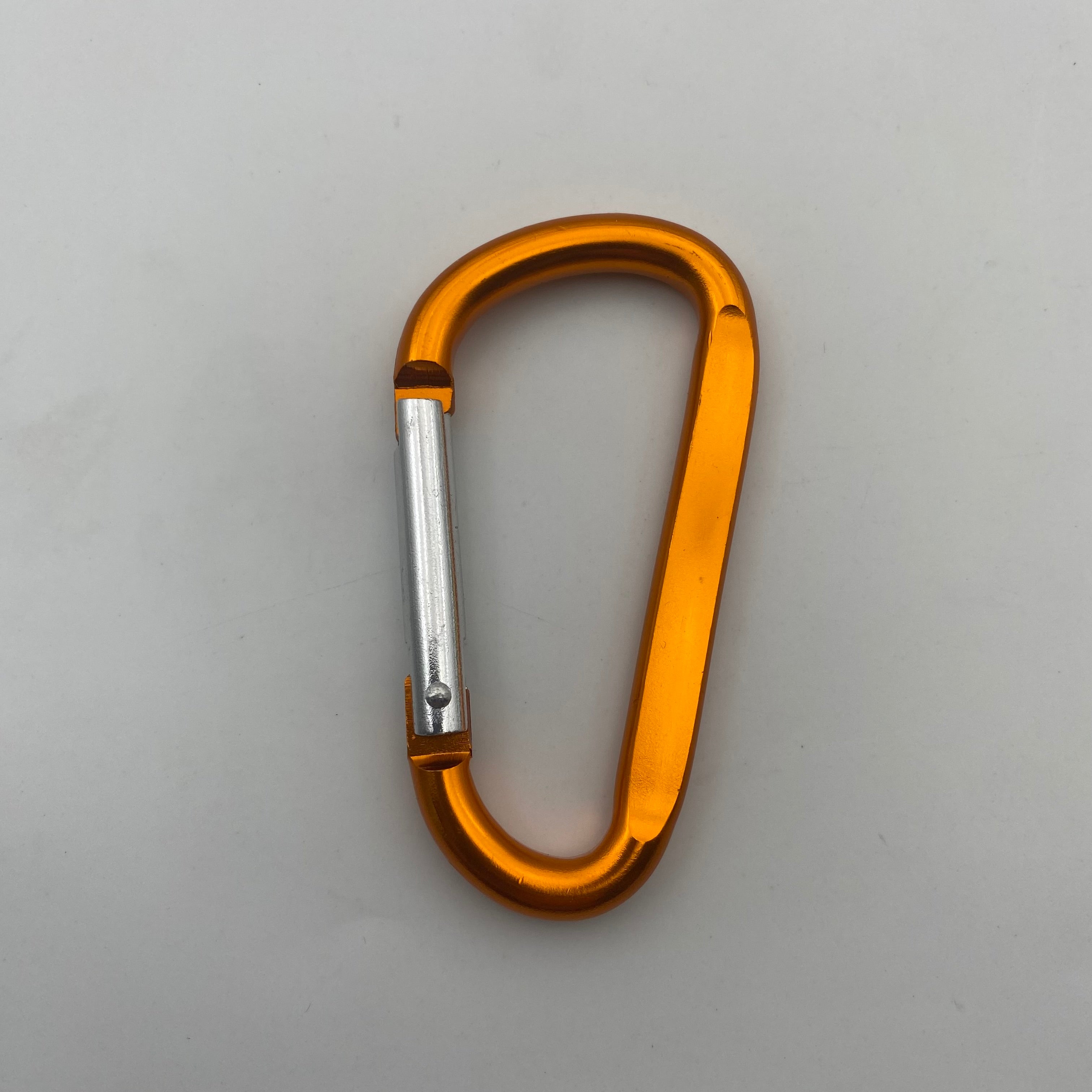 Shuokecrafts Flat D-Ring Aluminum Metal Steel Keychain Hook Karabiner Carabiner
