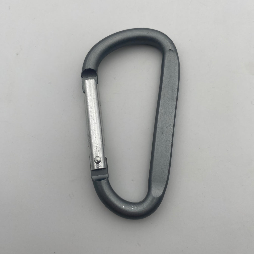 Shuokecrafts Flat D-Ring Aluminum Metal Steel Keychain Hook Karabiner Carabiner