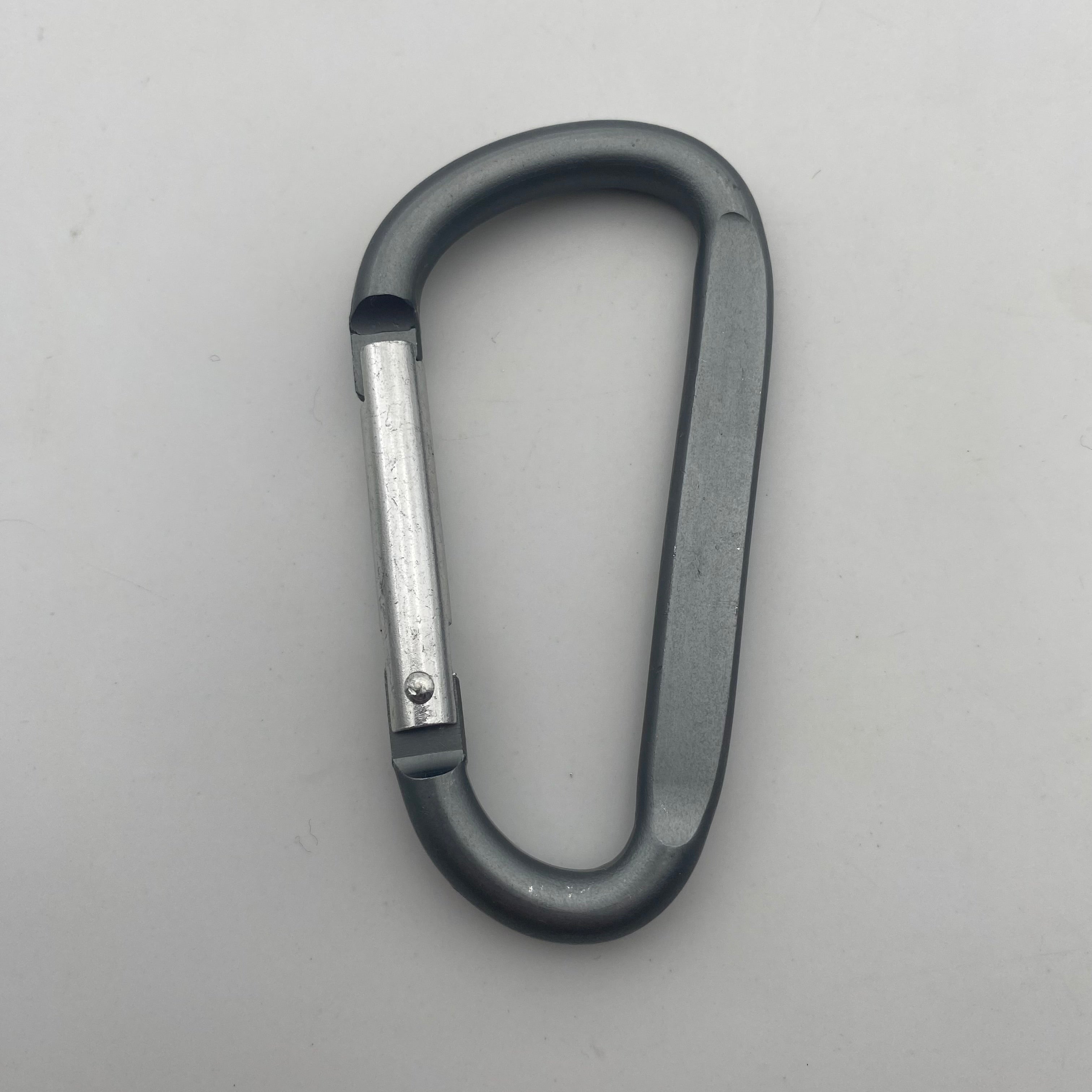 Shuokecrafts Flat D-Ring Aluminum Metal Steel Keychain Hook Karabiner Carabiner