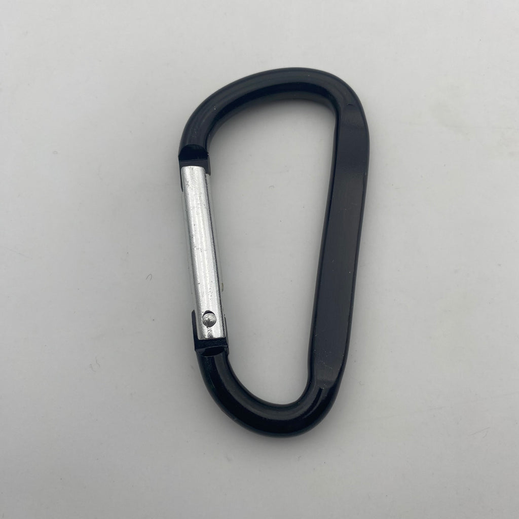 Shuokecrafts Flat D-Ring Aluminum Metal Steel Keychain Hook Karabiner Carabiner