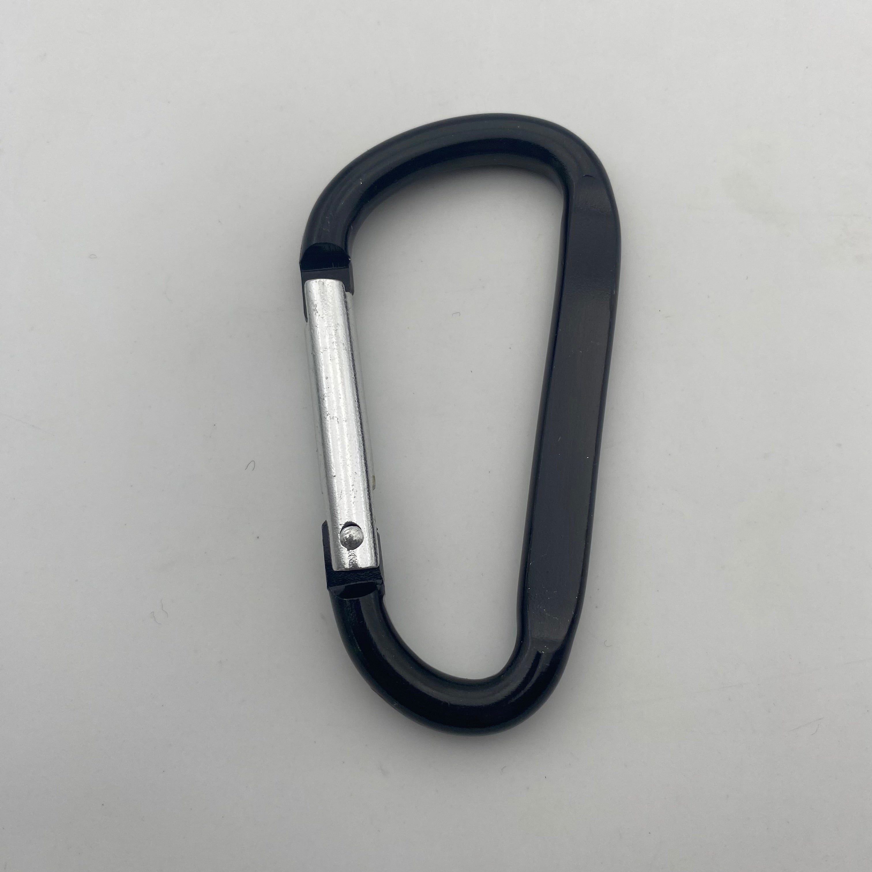 Shuokecrafts Flat D-Ring Aluminum Metal Steel Keychain Hook Karabiner Carabiner
