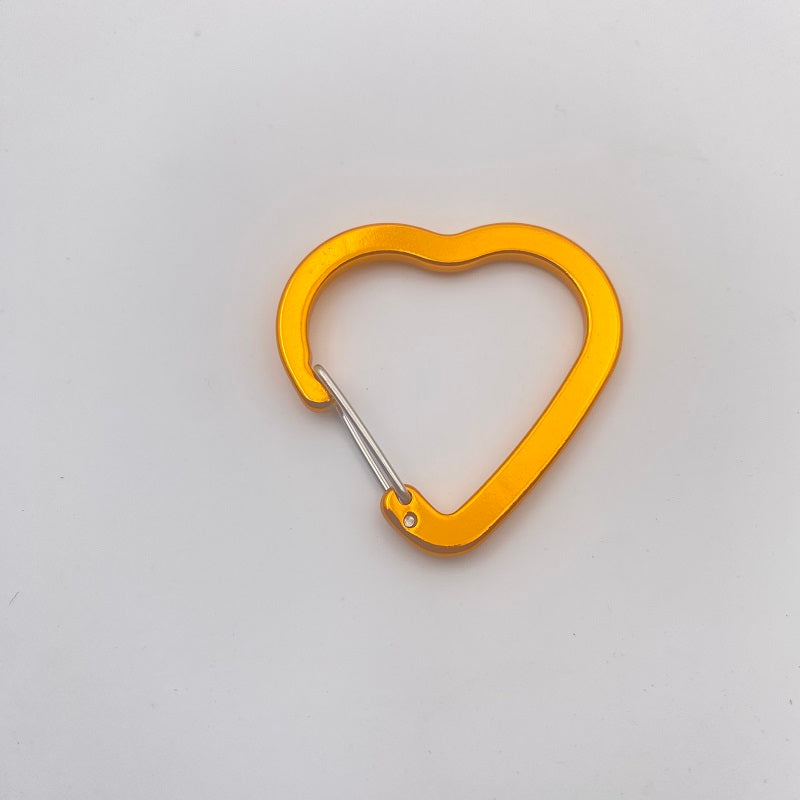 Wholesale Heart Shape Wire Gate Carabiner-Multiple Colors Available in Stock