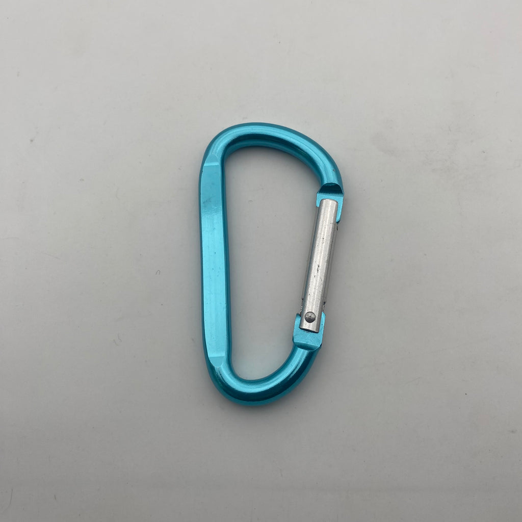 Shuokecrafts Flat D-Ring Aluminum Metal Steel Keychain Hook Karabiner Carabiner