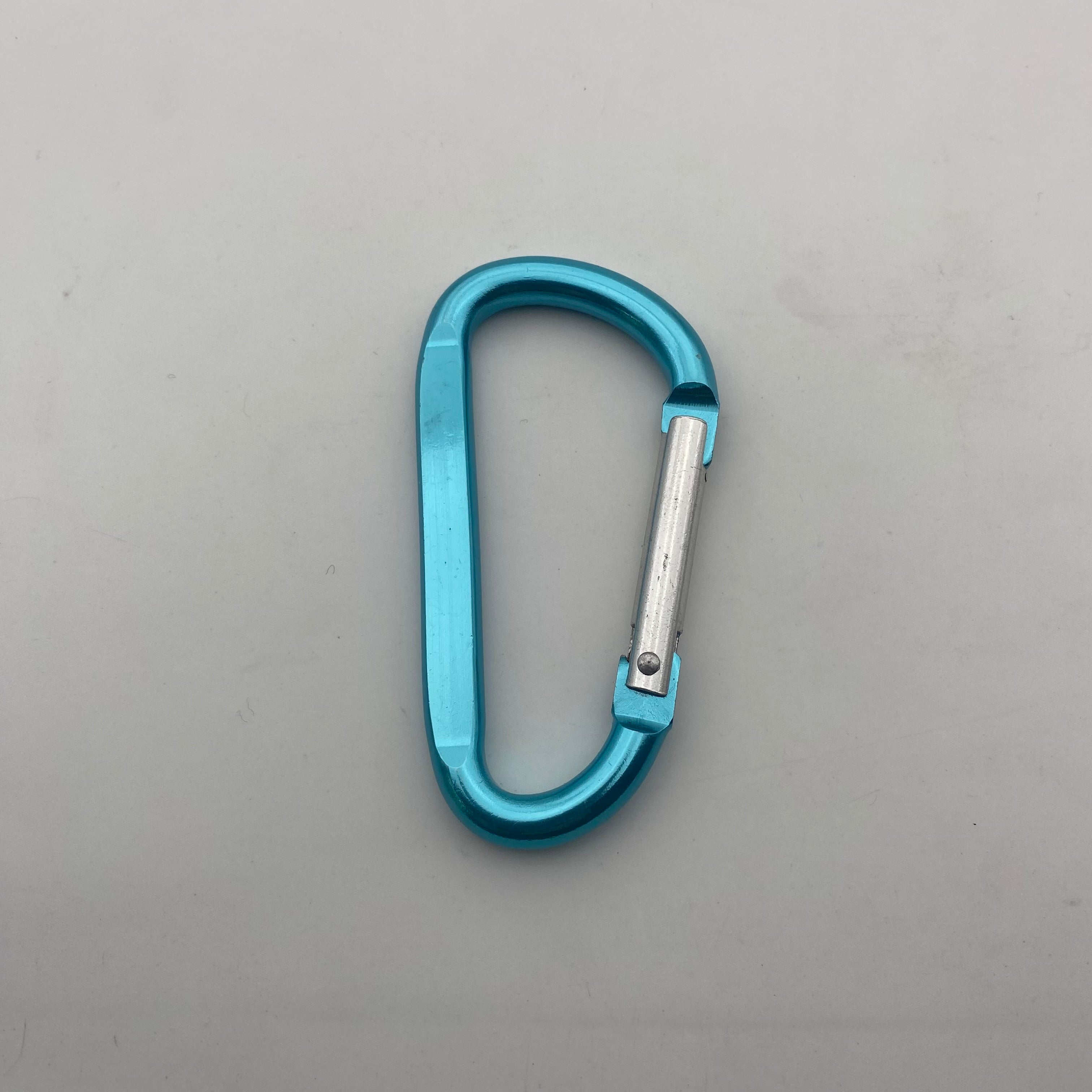 Shuokecrafts Flat D-Ring Aluminum Metal Steel Keychain Hook Karabiner Carabiner