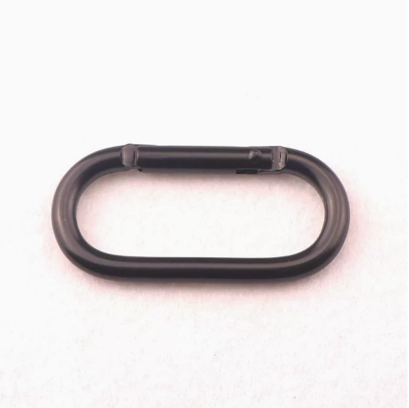 Shuokecrafts 5cm Matte Baking Paint Oval Shape Aluminum Carabiner