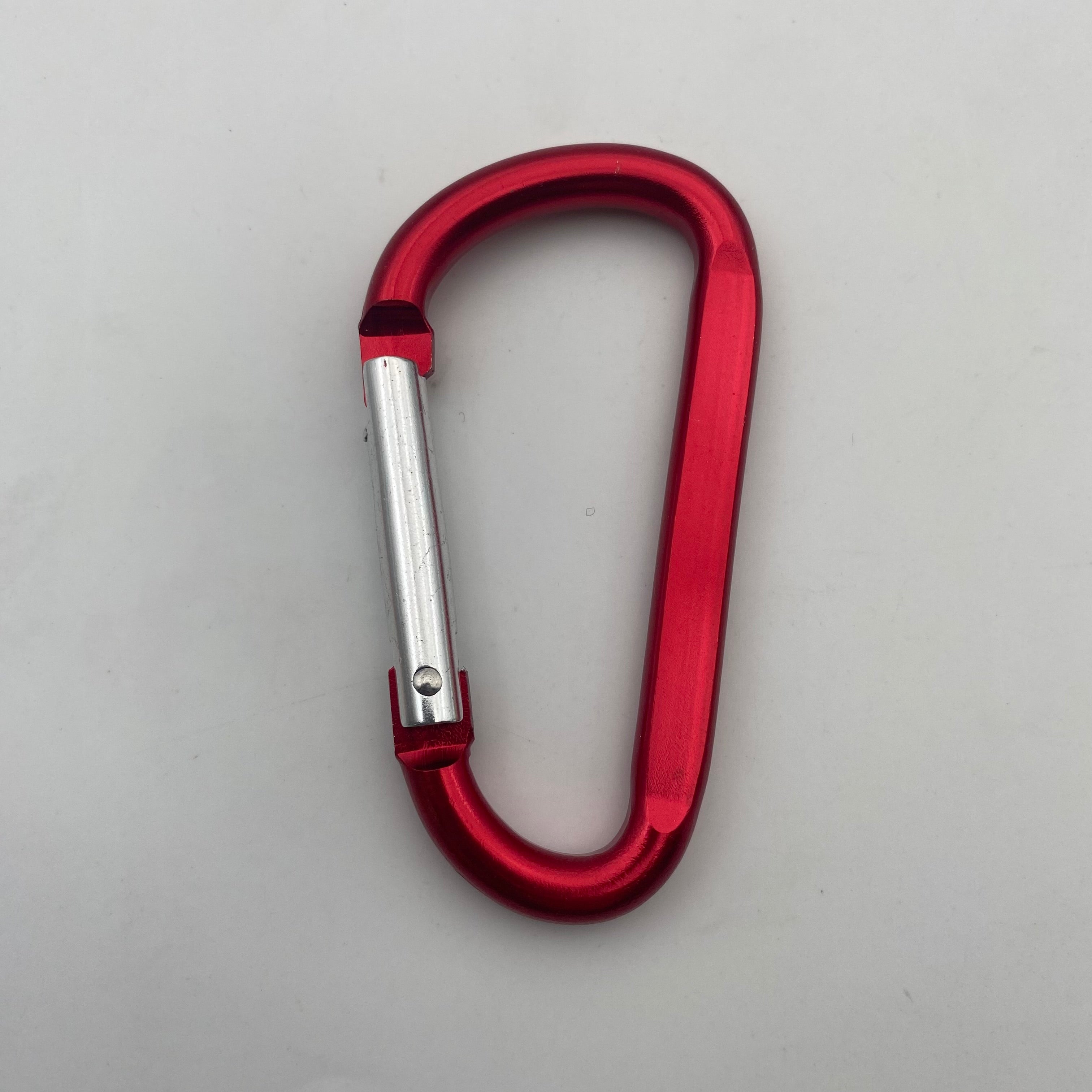 Shuokecrafts Flat D-Ring Aluminum Metal Steel Keychain Hook Karabiner Carabiner