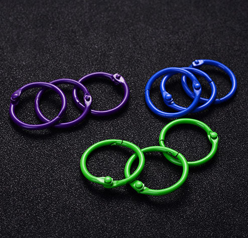 Shuokecrafts Factory Price Metal Loose Leaf Binder Ring Office Supply Book Binding Ring