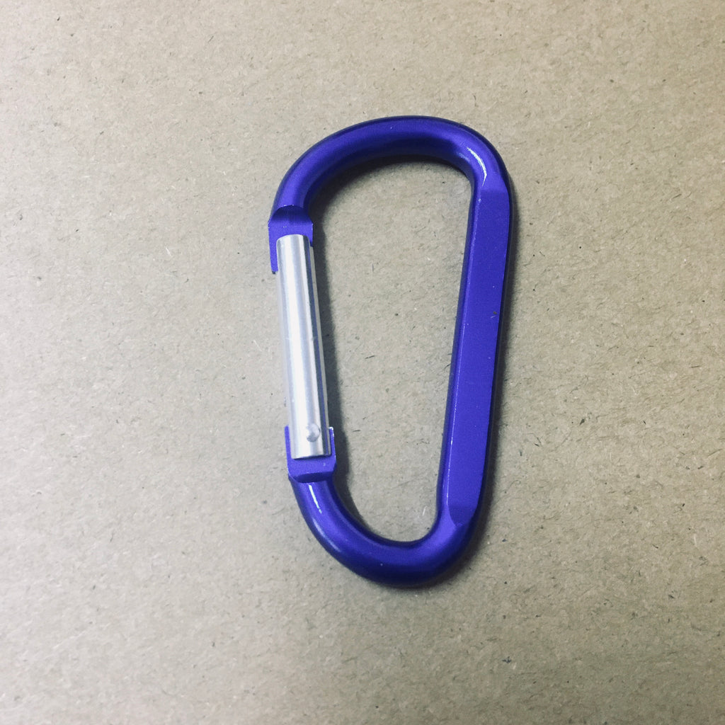 Shuokecrafts Flat D-Ring Aluminum Metal Steel Keychain Hook Karabiner Carabiner