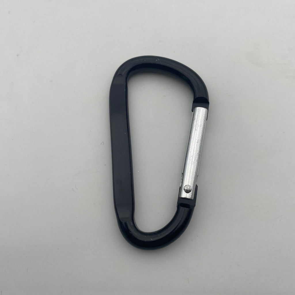 Shuokecrafts Flat D-Ring Aluminum Metal Steel Keychain Hook Karabiner Carabiner