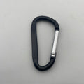 Shuokecrafts Flat D-Ring Aluminum Metal Steel Keychain Hook Karabiner Carabiner