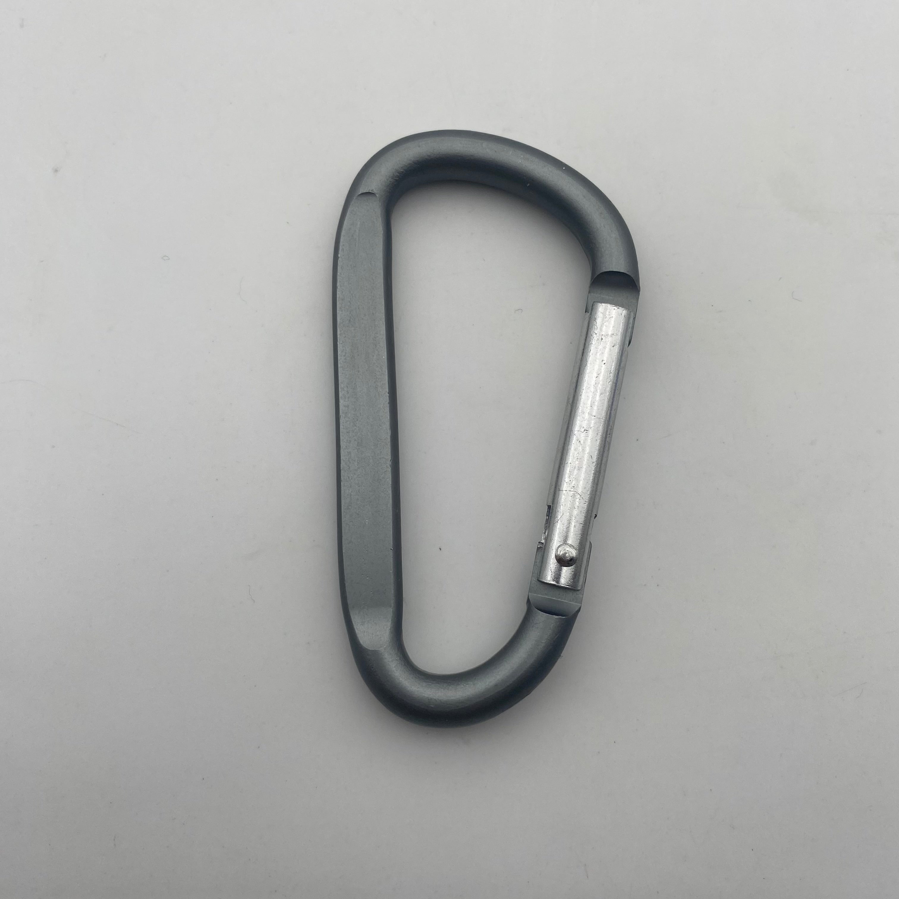 Shuokecrafts Flat D-Ring Aluminum Metal Steel Keychain Hook Karabiner Carabiner