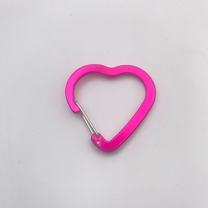 Wholesale Heart Shape Wire Gate Carabiner-Multiple Colors Available in Stock