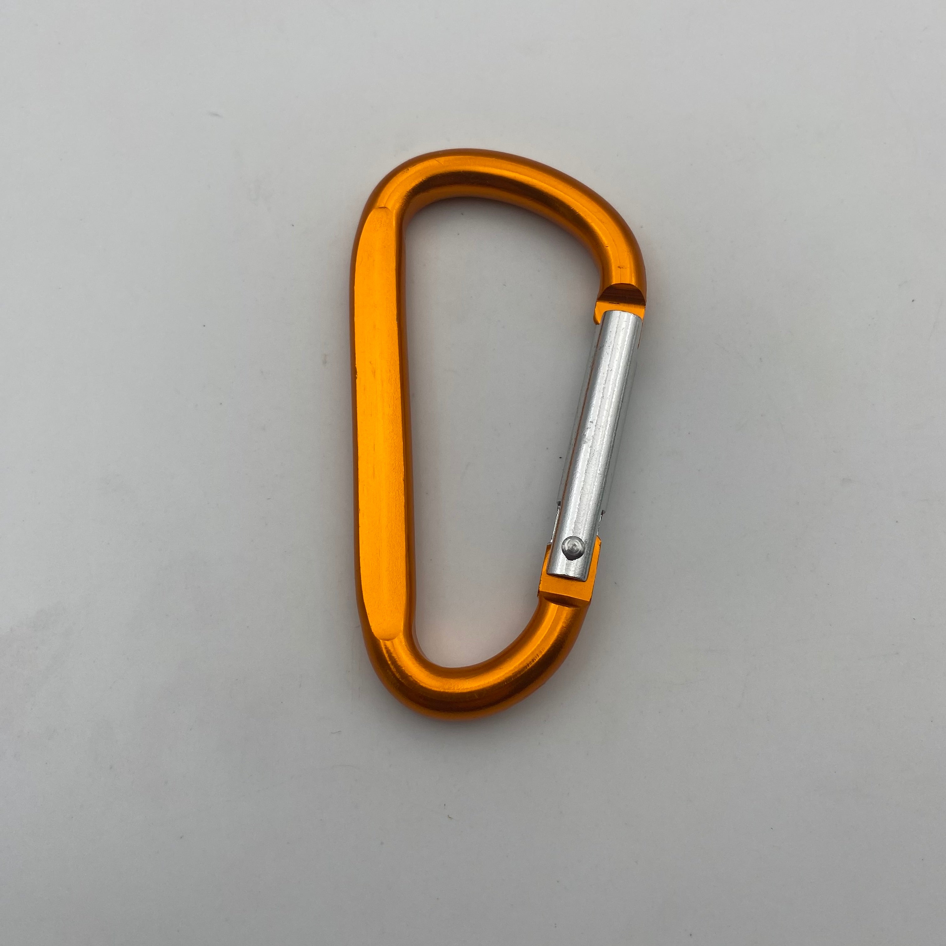 Shuokecrafts Flat D-Ring Aluminum Metal Steel Keychain Hook Karabiner Carabiner