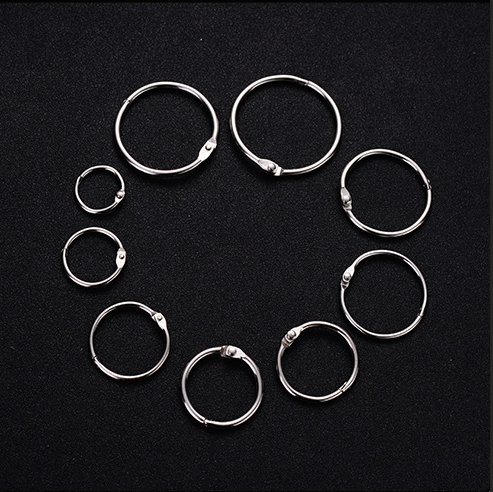 Shuokecrafts Factory Price Metal Loose Leaf Binder Ring Office Supply Book Binding Ring