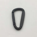 Shuokecrafts Custom Flat D-Shaped Carabiner 4cm to 8cm All Matte Black Design with Laser or Sprinting Logo for Hooks