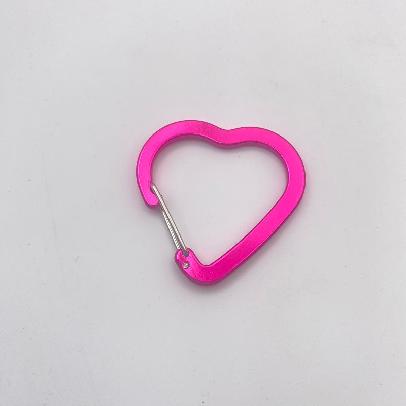 Wholesale Heart Shape Wire Gate Carabiner-Multiple Colors Available in Stock