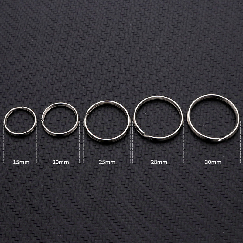 Shuokecrafts Metal Round Corner Keyring