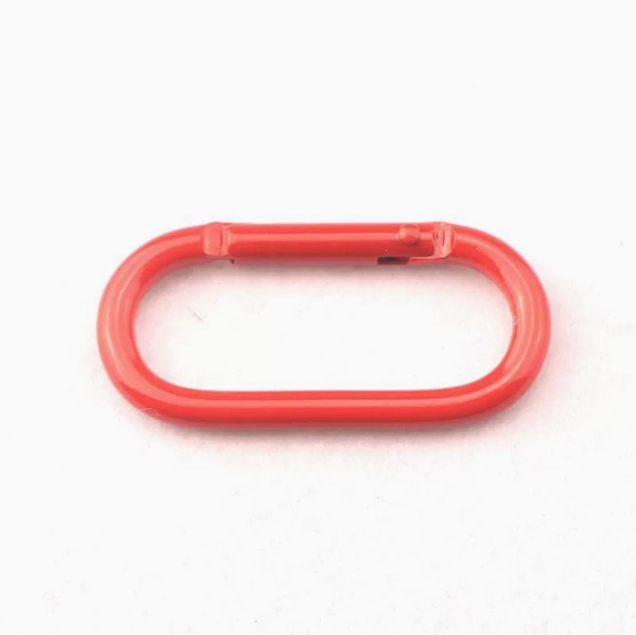 Shuokecrafts 5cm Matte Baking Paint Oval Shape Aluminum Carabiner