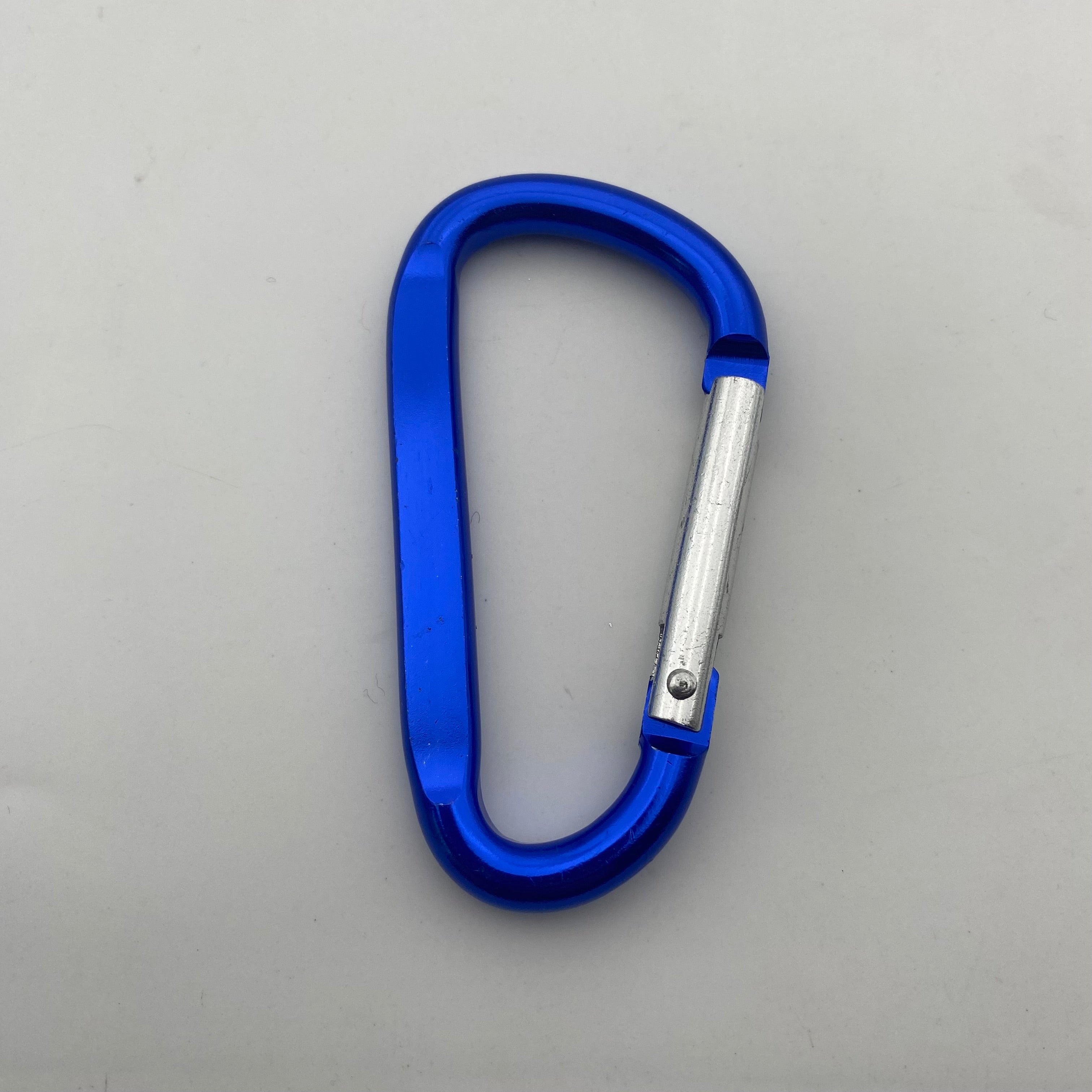 Shuokecrafts Flat D-Ring Aluminum Metal Steel Keychain Hook Karabiner Carabiner
