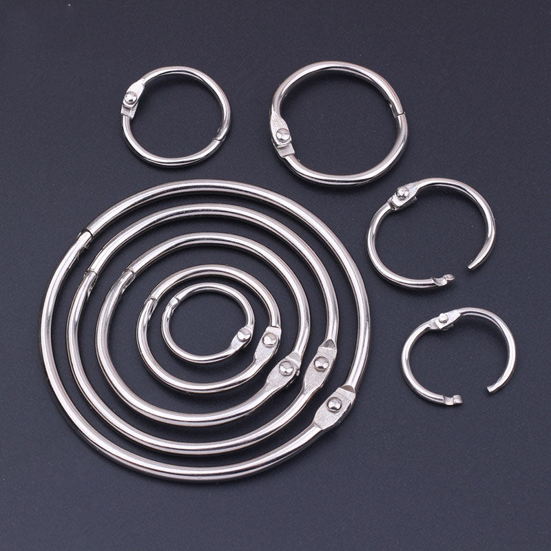 Shuokecrafts Factory Price Metal Loose Leaf Binder Ring Office Supply Book Binding Ring