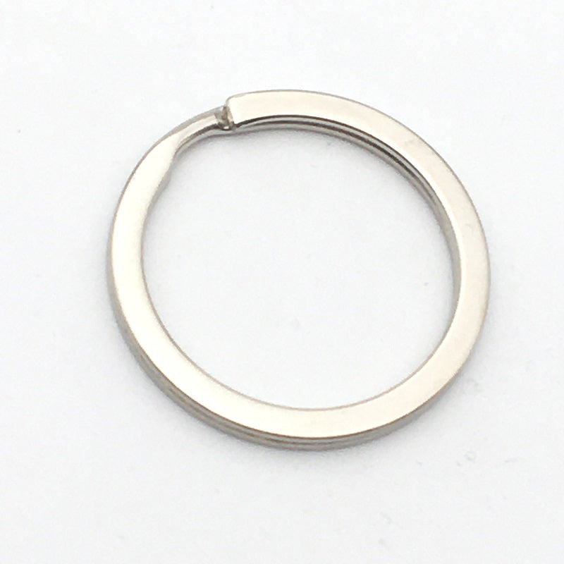 Shuokecrafts Metal Iron Flat Split Ring Keyring