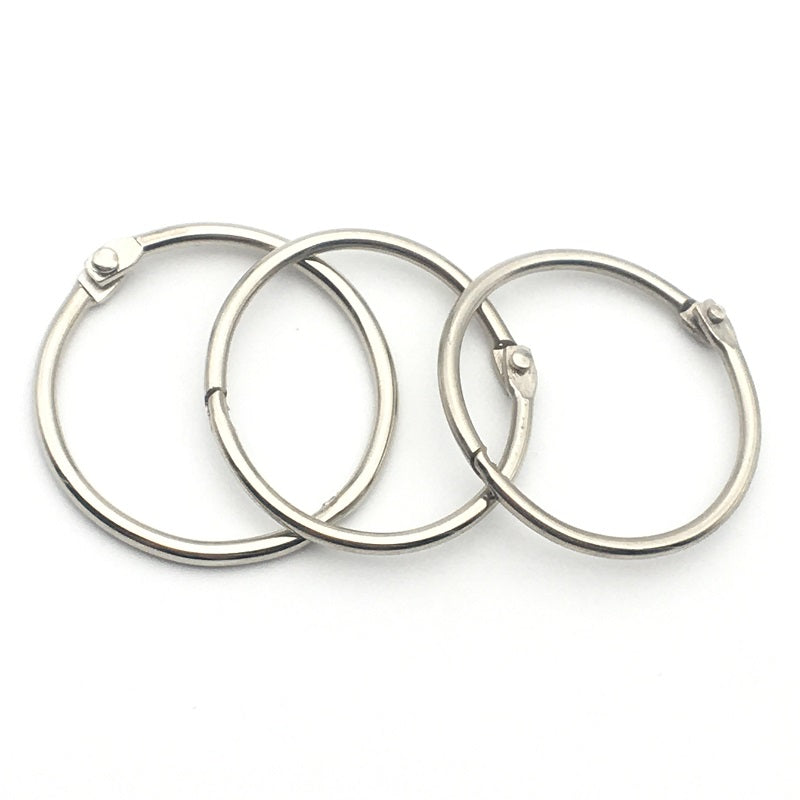 Shuokecrafts Factory Price Metal Loose Leaf Binder Ring Office Supply Book Binding Ring