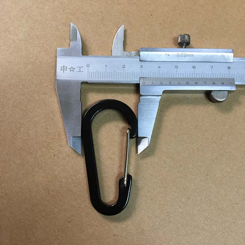 Shuokecrafts 6cm Aluminum Gourd Shape S Shape Wire Gate Flat Keychain Carabiner Hook for Promotional Gifts