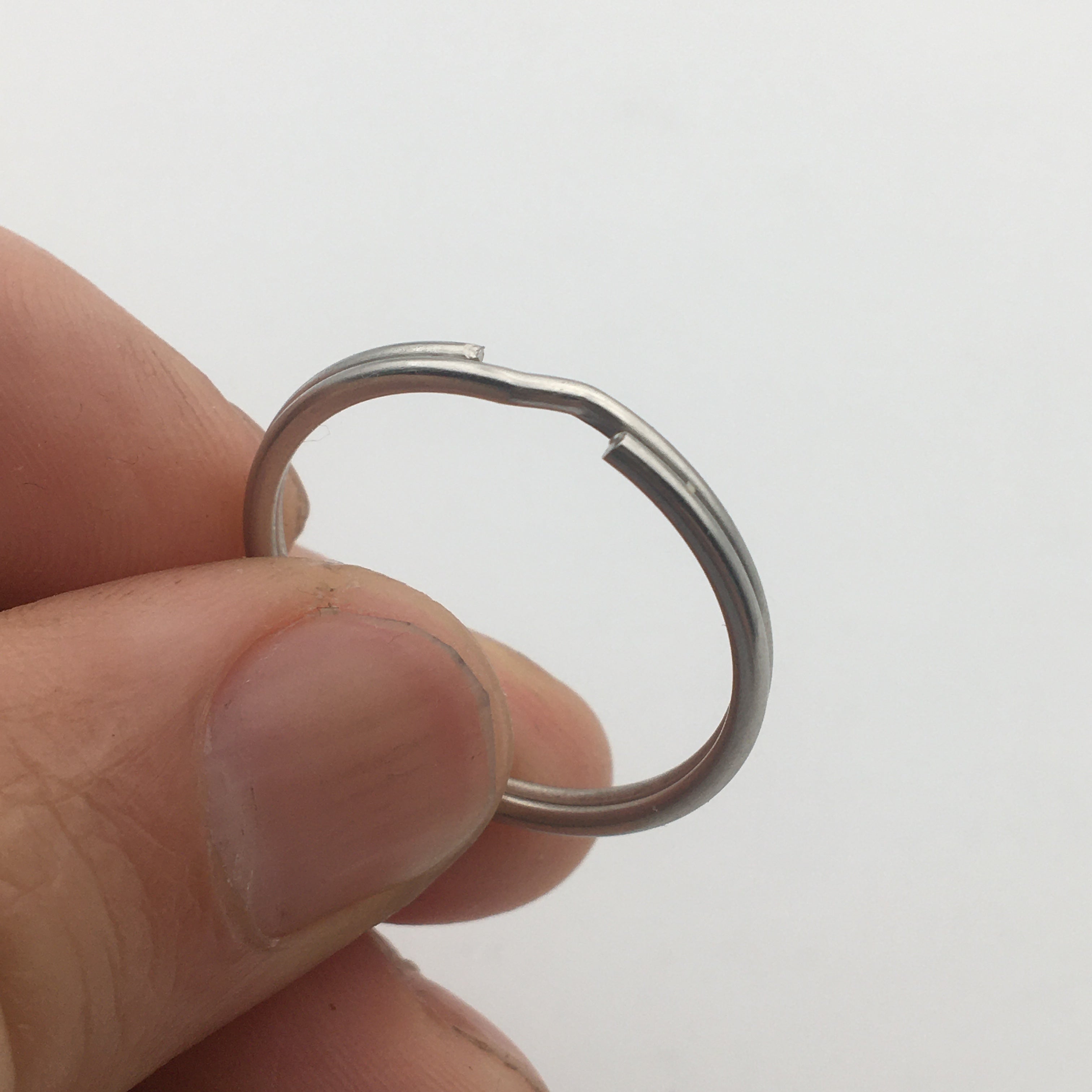 Shuokecrafts Round Iron Steel Split Ring Keyring