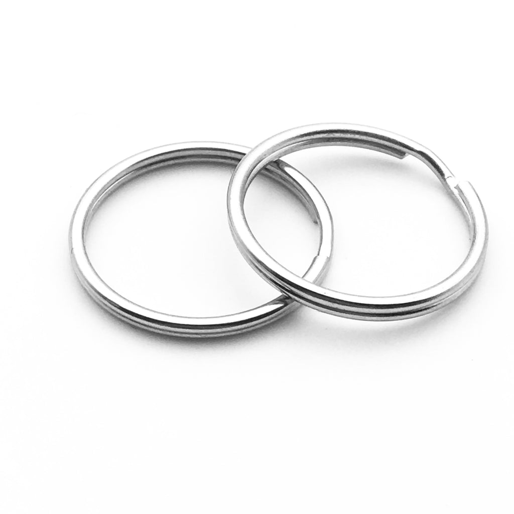 Shuokecrafts Round Iron Steel Split Ring Keyring
