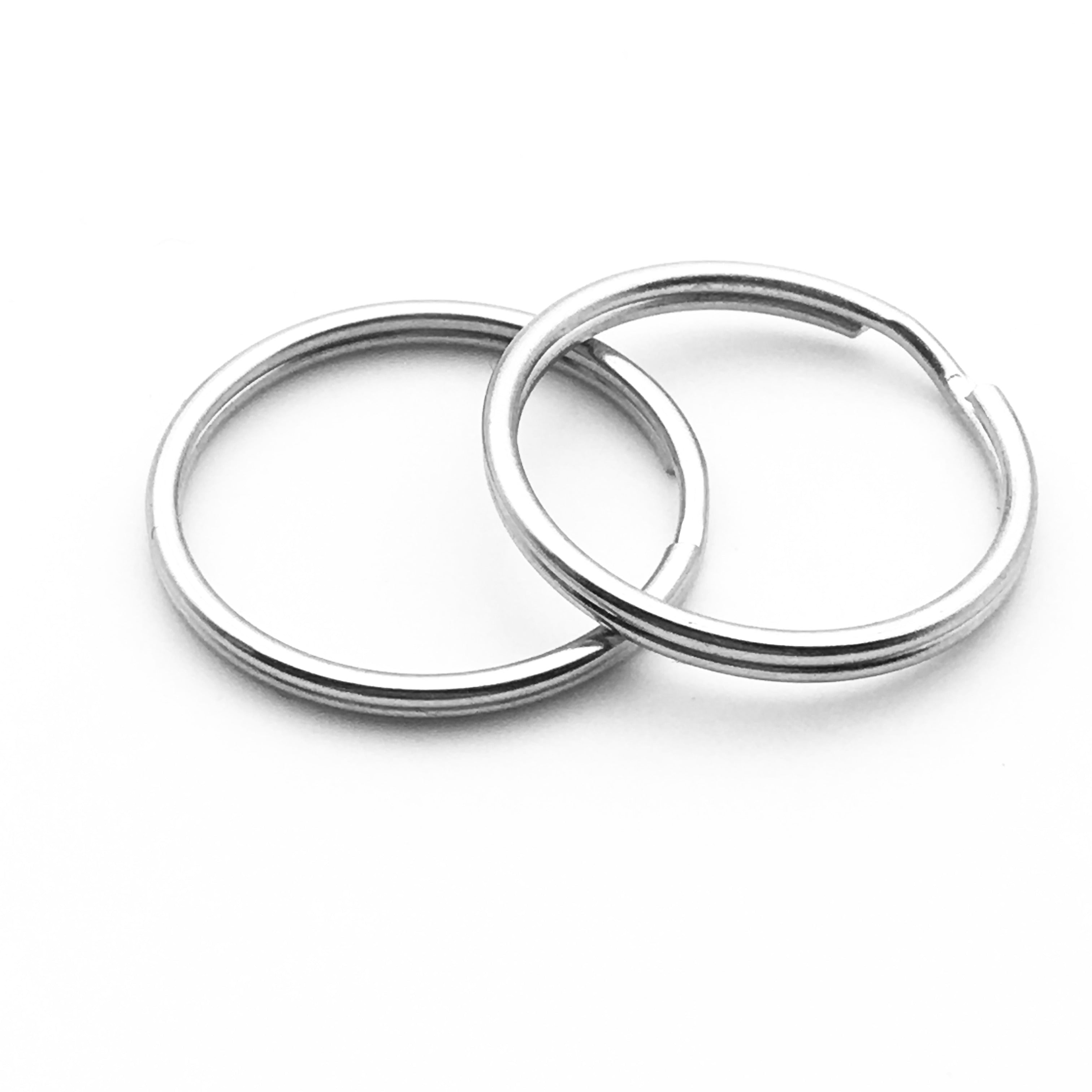 Shuokecrafts Round Iron Steel Split Ring Keyring