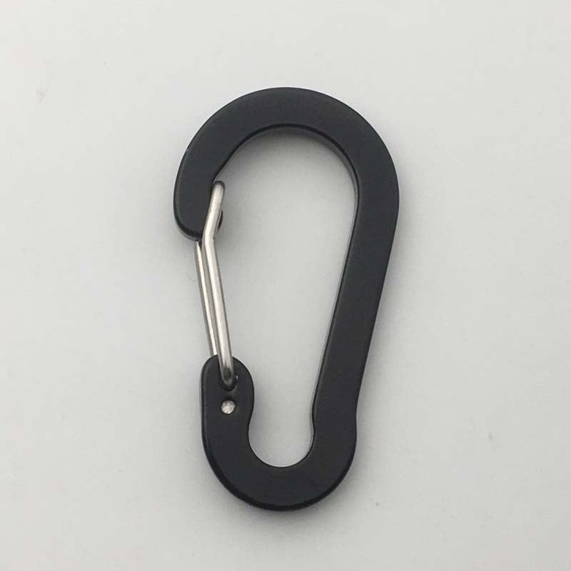 ShuoKe Gourd Shape Flat Wire Gate Small 4cm Anodized Aluminum Spring Snap Hook Climbing Carabiner