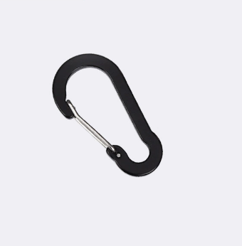 Shuokecrafts 7cm Aluminum Gourd Shape S Shape Wire Gate Flat Keychain Carabiner Hook for Promotional Gifts
