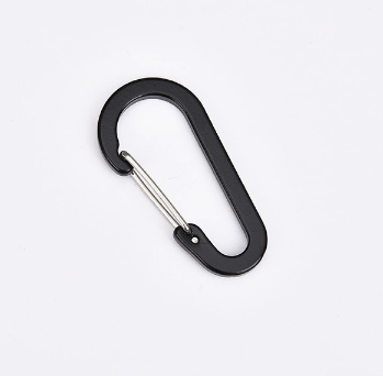 Shuokecrafts 7cm Aluminum Gourd Shape S Shape Wire Gate Flat Keychain Carabiner Hook for Promotional Gifts