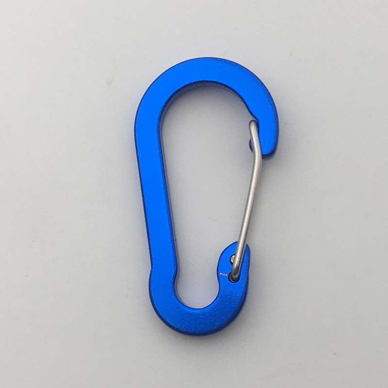 ShuoKe Gourd Shape Flat Wire Gate Small 4cm Anodized Aluminum Spring Snap Hook Climbing Carabiner