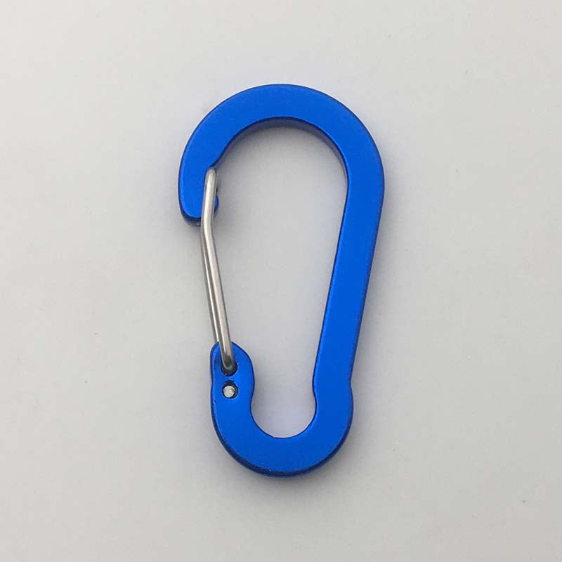 ShuoKe Gourd Shape Flat Wire Gate Small 4cm Anodized Aluminum Spring Snap Hook Climbing Carabiner