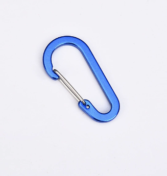 Shuokecrafts 7cm Aluminum Gourd Shape S Shape Wire Gate Flat Keychain Carabiner Hook for Promotional Gifts