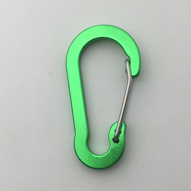 ShuoKe Gourd Shape Flat Wire Gate Small 4cm Anodized Aluminum Spring Snap Hook Climbing Carabiner