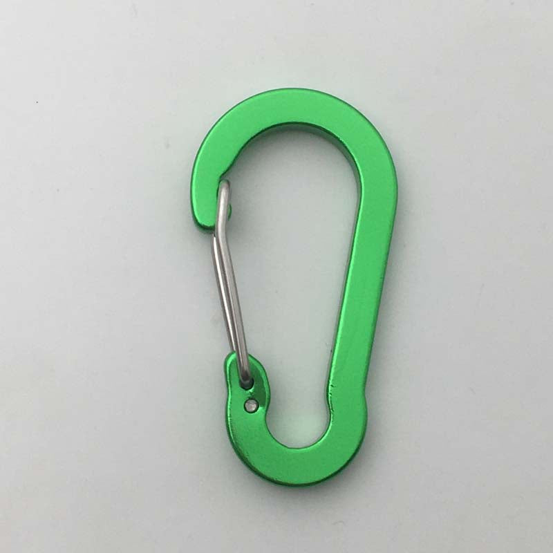 ShuoKe Gourd Shape Flat Wire Gate Small 4cm Anodized Aluminum Spring Snap Hook Climbing Carabiner