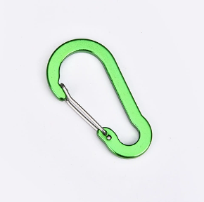 Shuokecrafts 7cm Aluminum Gourd Shape S Shape Wire Gate Flat Keychain Carabiner Hook for Promotional Gifts