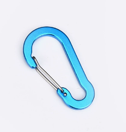 Shuokecrafts 7cm Aluminum Gourd Shape S Shape Wire Gate Flat Keychain Carabiner Hook for Promotional Gifts