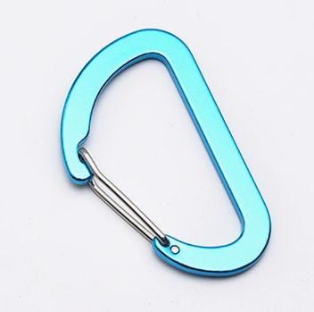 Shuokecrafts 73mm 7cm 8cm D Shape Aluminum Alloy Wire Gate Carabiner
