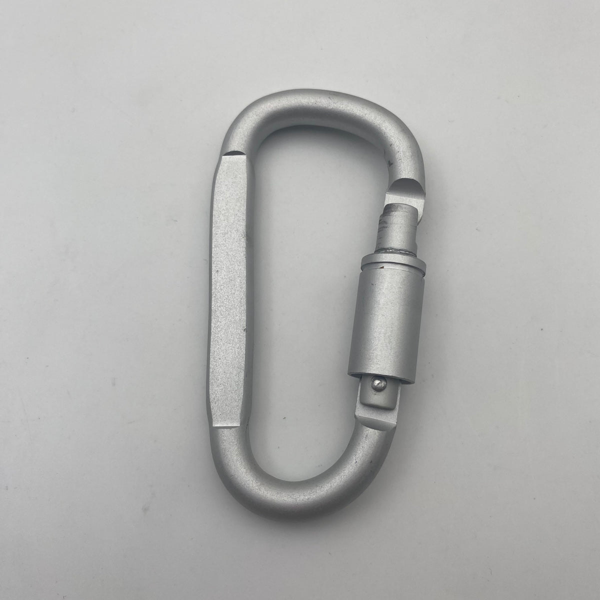 Shuokecrafts Matte Color 8cm High Quality Aluminum Anodized Flat D Shape Screw Locking Carabiner