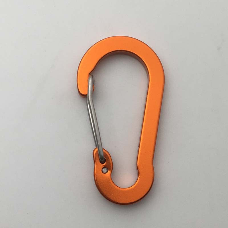 ShuoKe Gourd Shape Flat Wire Gate Small 4cm Anodized Aluminum Spring Snap Hook Climbing Carabiner