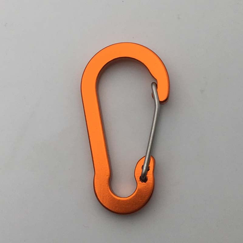 ShuoKe Gourd Shape Flat Wire Gate Small 4cm Anodized Aluminum Spring Snap Hook Climbing Carabiner
